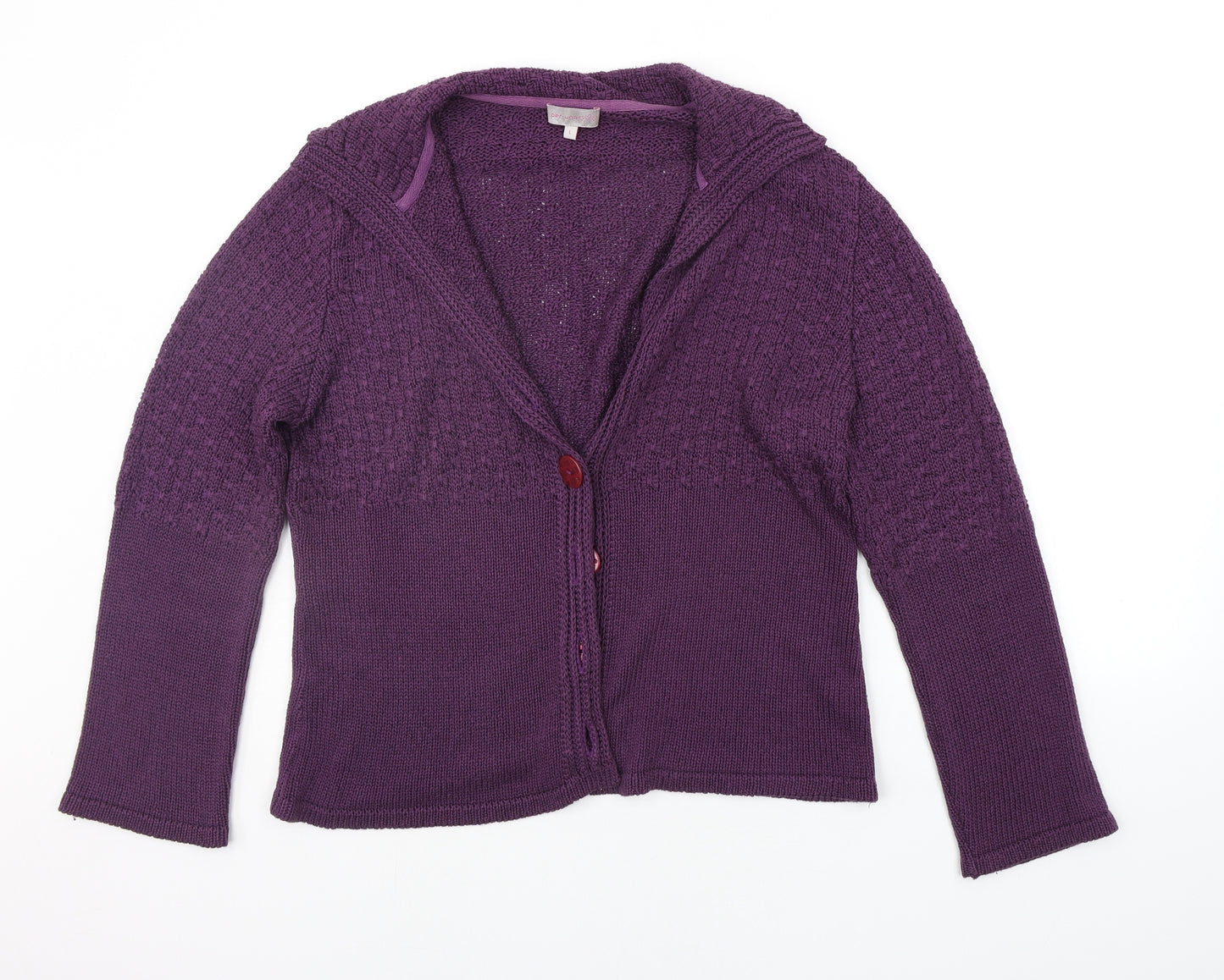 Per Una Womens Purple   Cardigan Jumper Size L