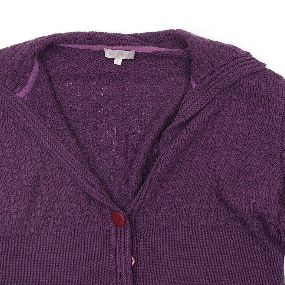 Per Una Womens Purple   Cardigan Jumper Size L
