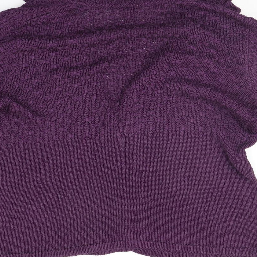 Per Una Womens Purple   Cardigan Jumper Size L