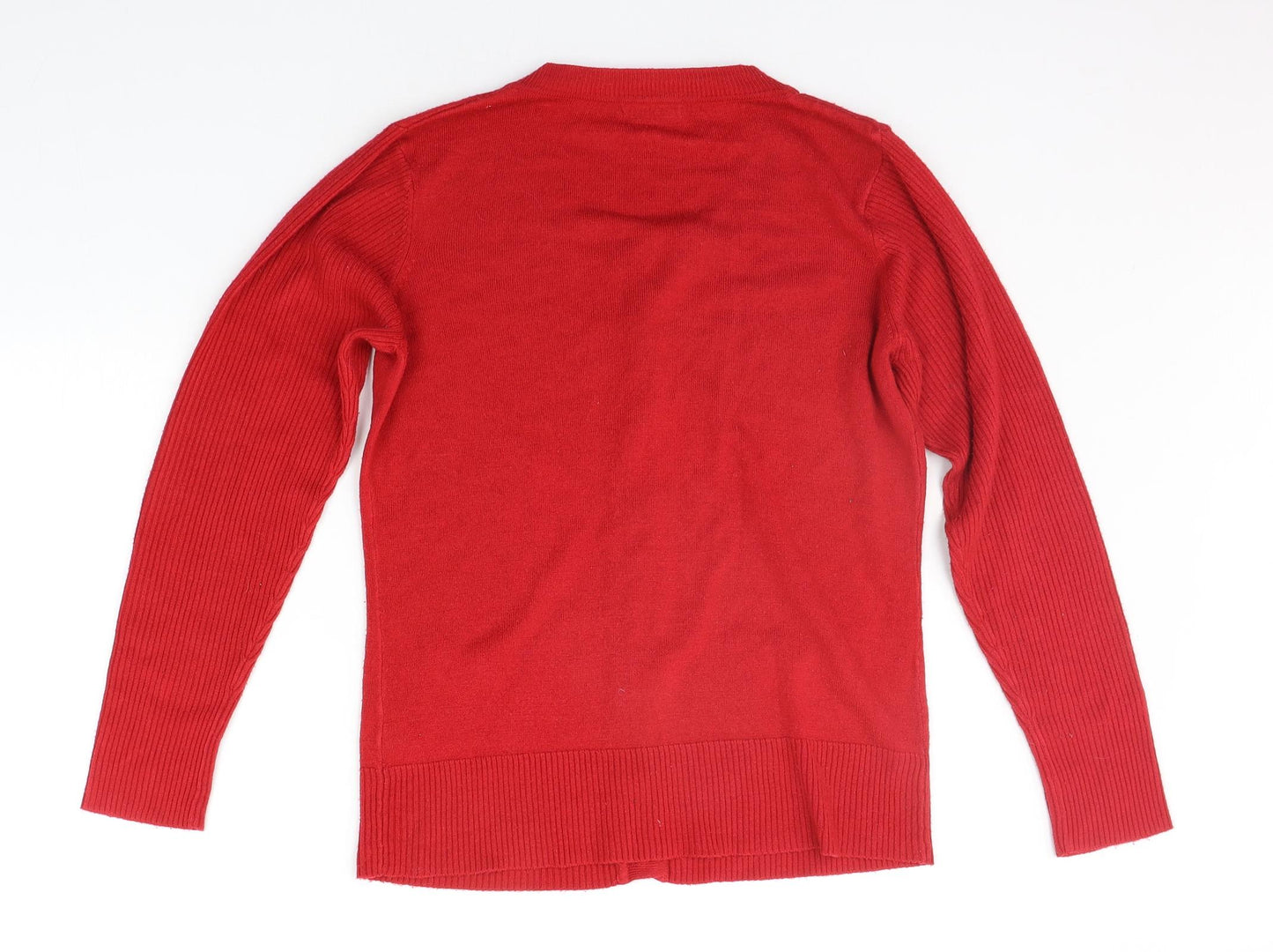 Damart Womens Red   Cardigan Jumper Size 12