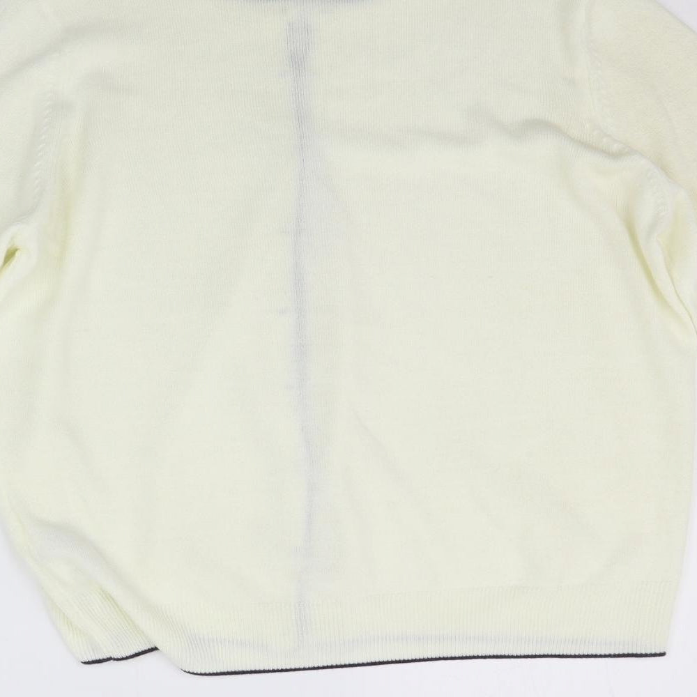 Marks and Spencer Womens White   Cardigan Jumper Size 14