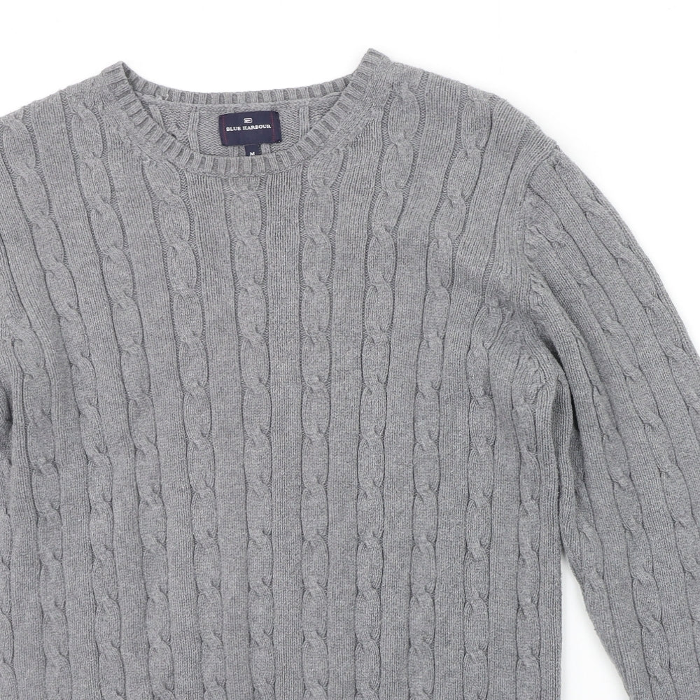 Blue Harbour Womens Grey   Pullover Jumper Size M