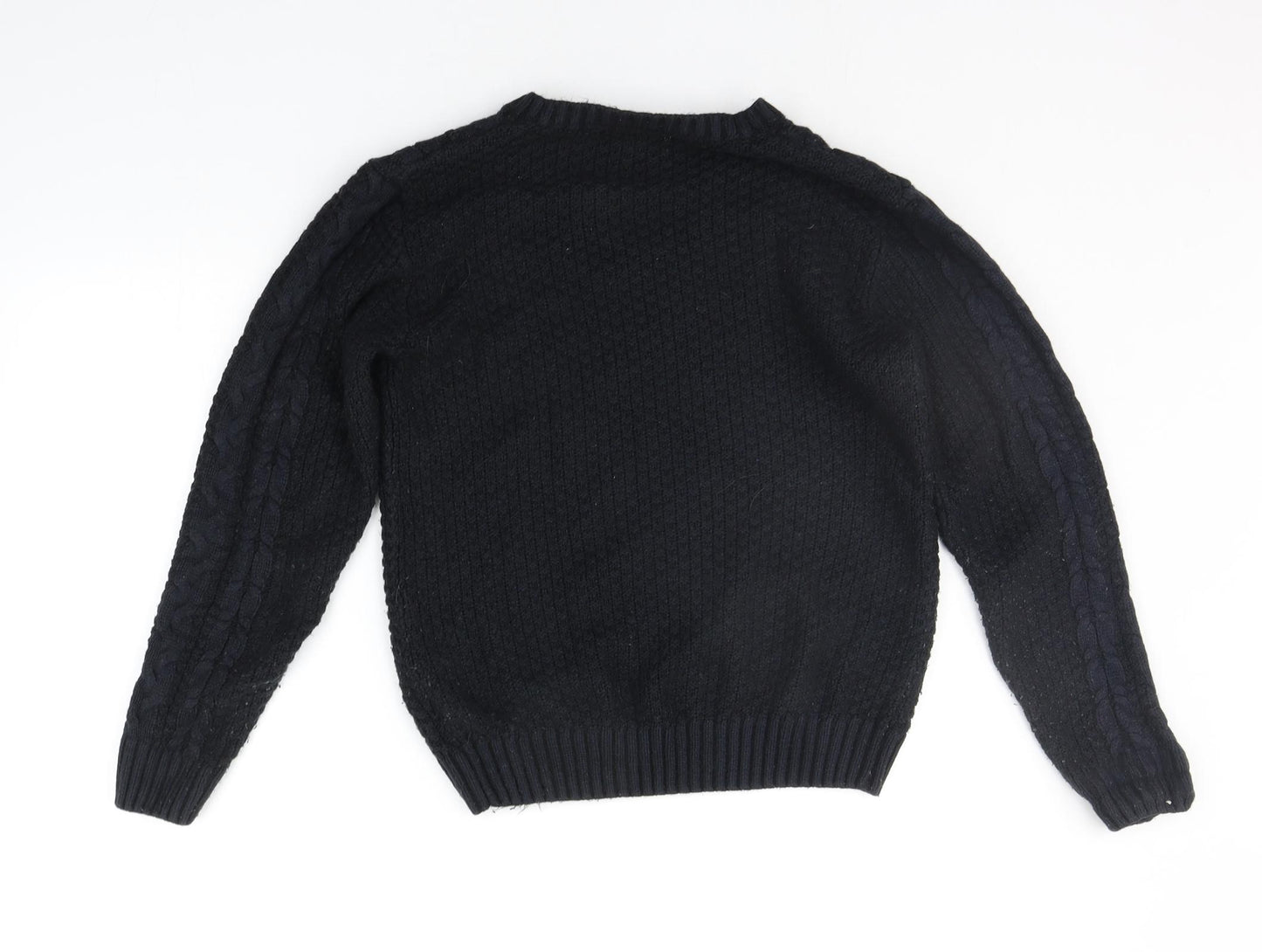 River Island Womens Black   Pullover Jumper Size M