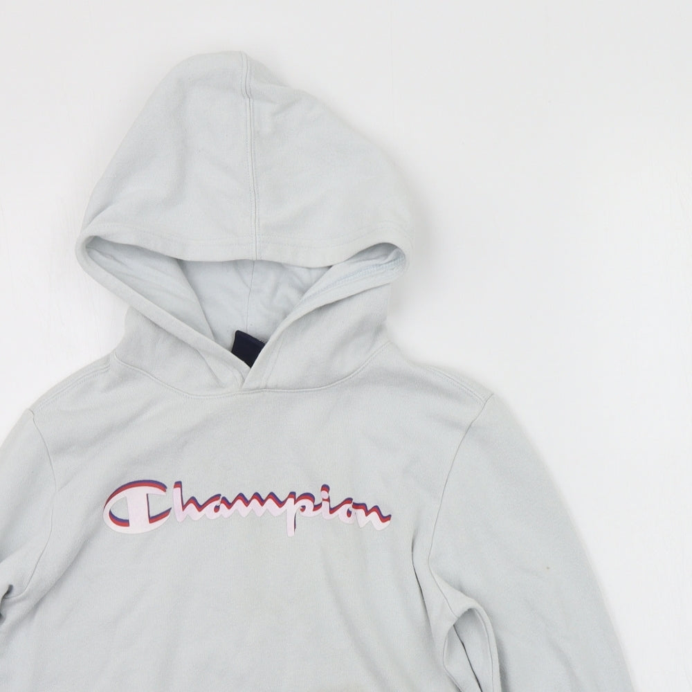 Champion Girls Grey   Pullover Hoodie Size L