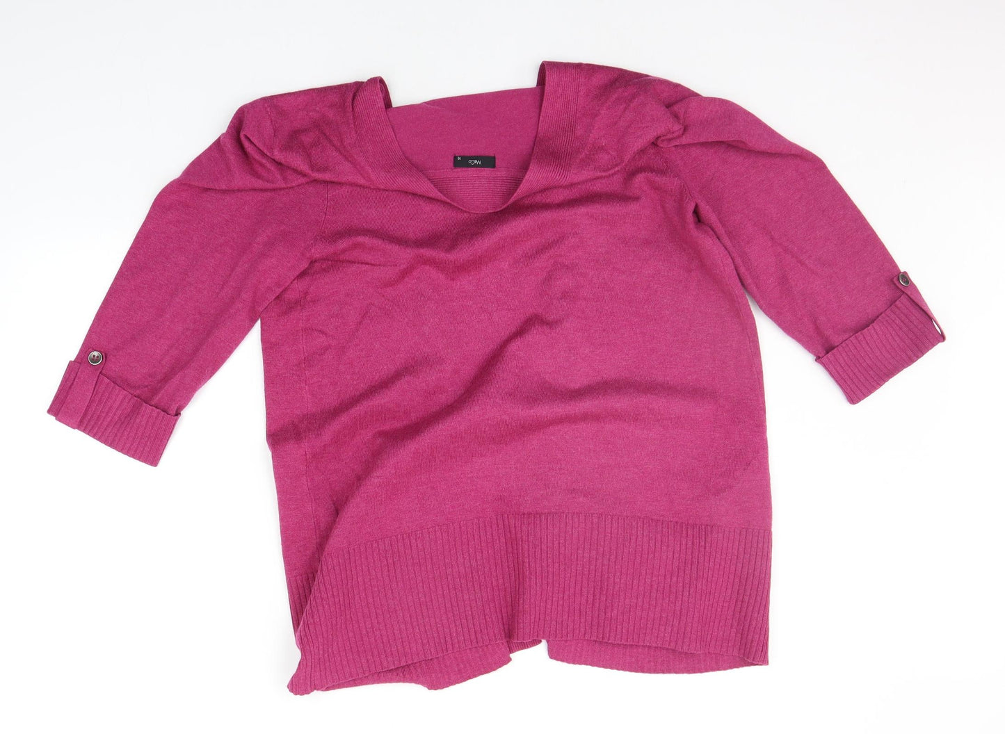 M&Co Womens Pink   Cardigan Jumper Size 18