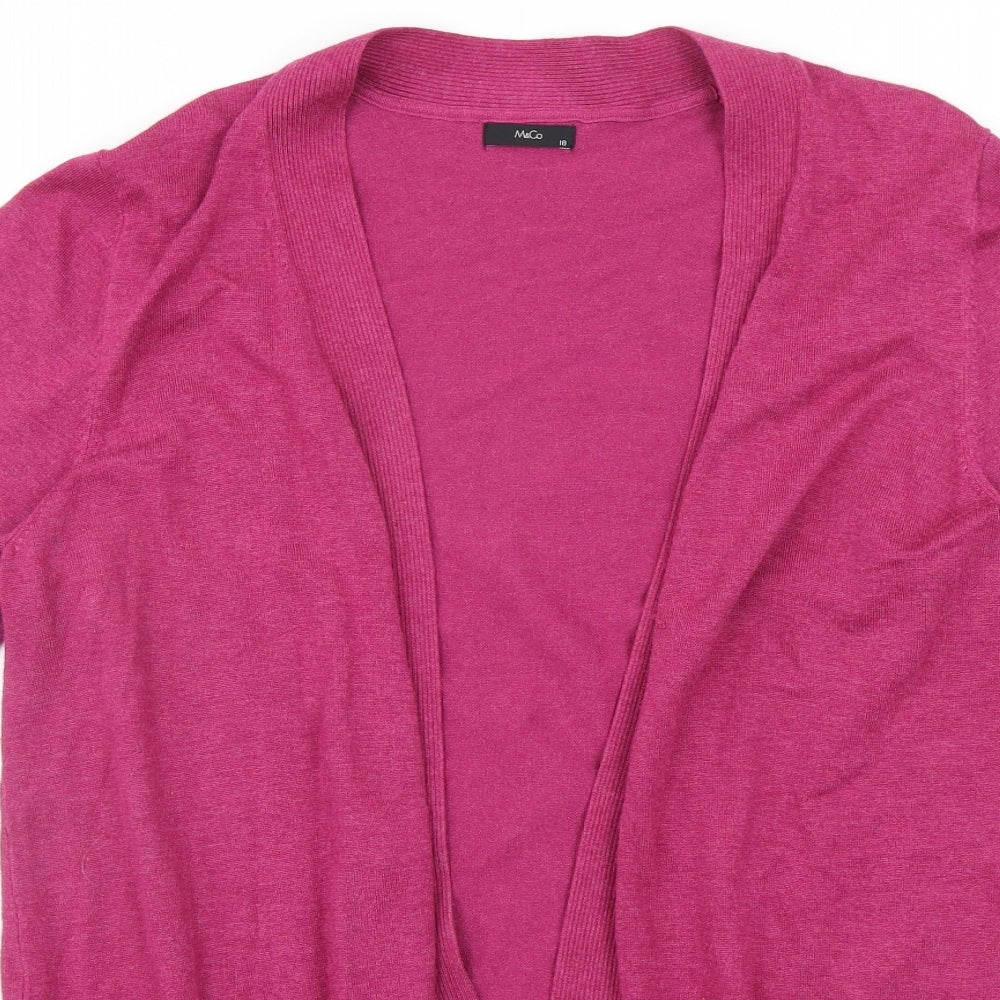 M&Co Womens Pink   Cardigan Jumper Size 18