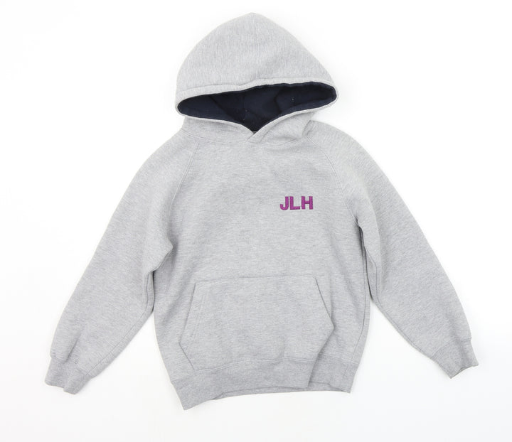papini Girls Grey   Pullover Hoodie Size 7-8 Years