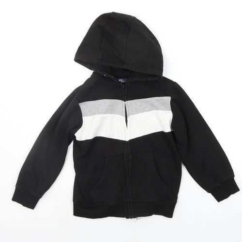 Matalan Girls Black   Full Zip Hoodie Size 6 Years