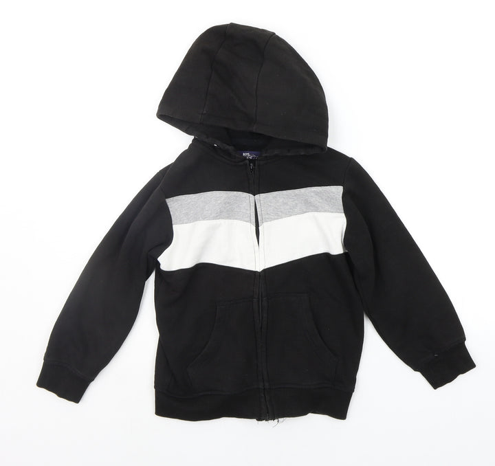 Matalan Girls Black   Full Zip Hoodie Size 6 Years