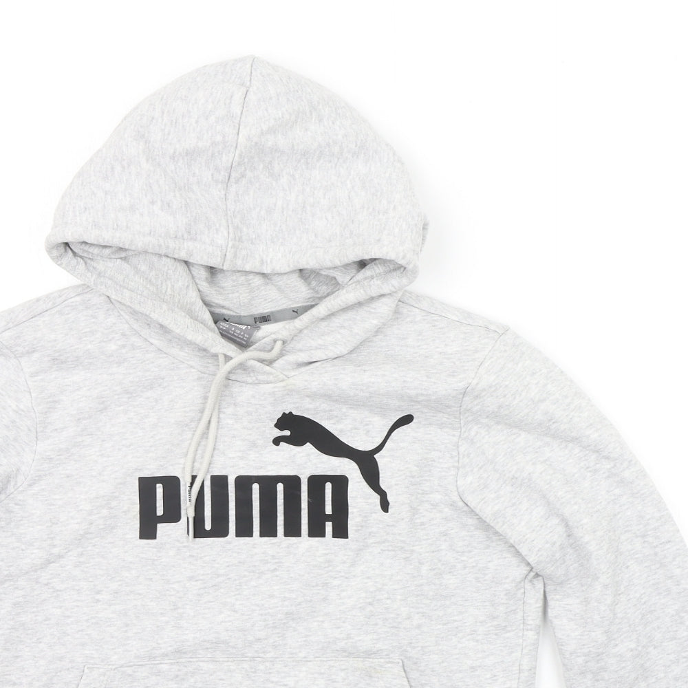 PUMA Womens Grey   Pullover Hoodie Size 10
