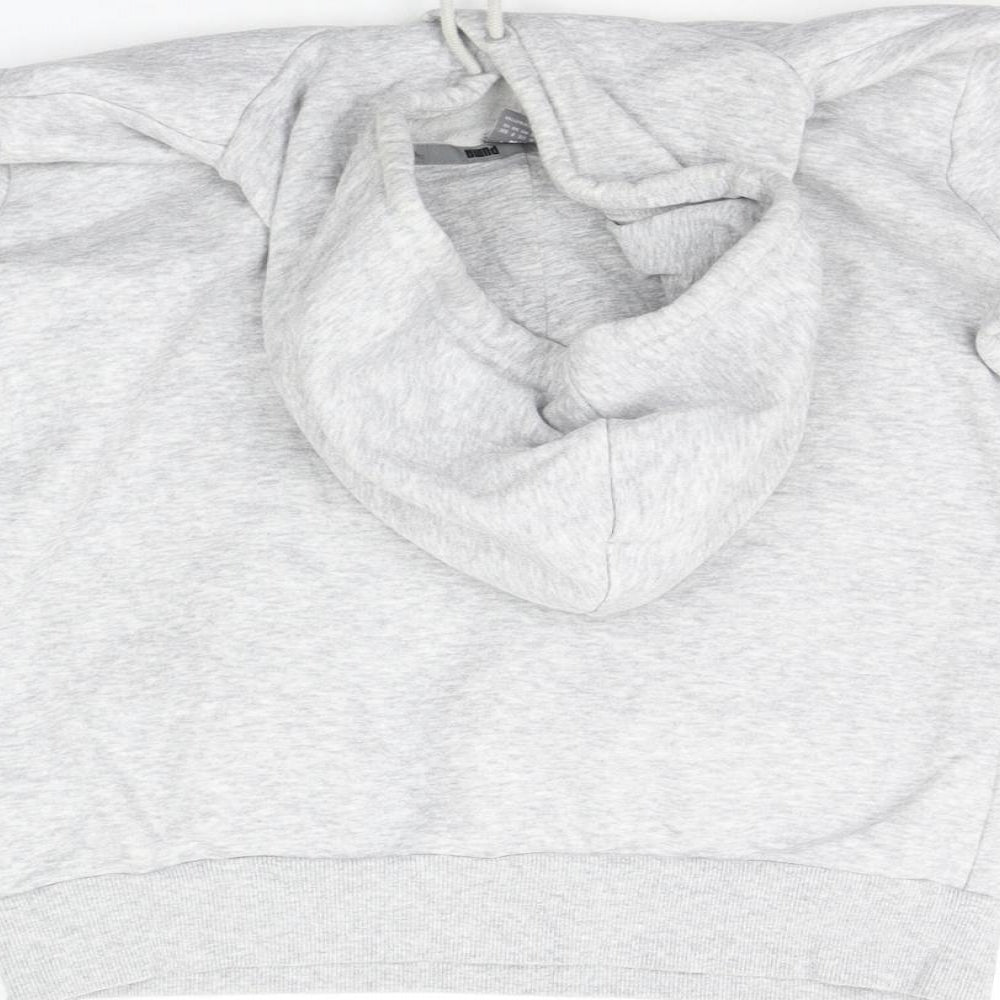 PUMA Womens Grey   Pullover Hoodie Size 10