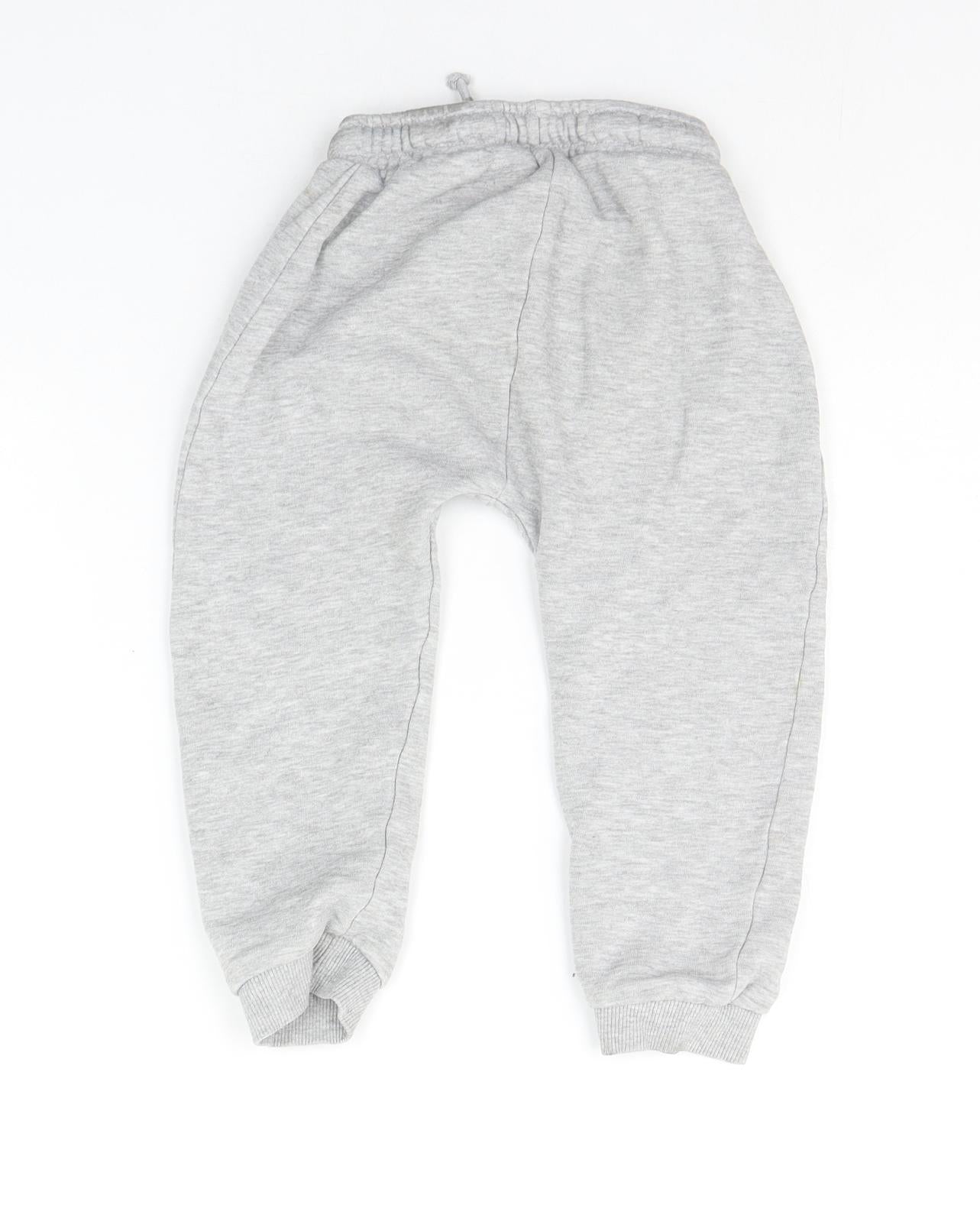 George Girls Grey   Jogger Trousers Size 3-4 Years