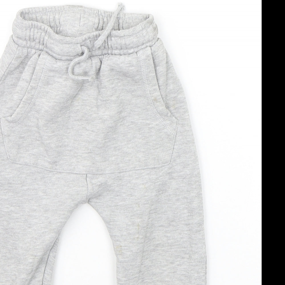 George Girls Grey   Jogger Trousers Size 3-4 Years