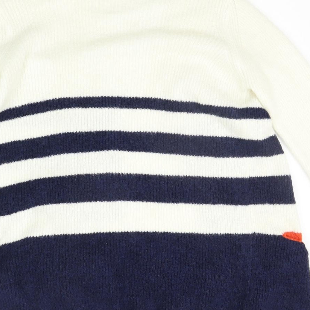 Marks and Spencer Womens White Polka Dot  Cardigan Jumper Size 10