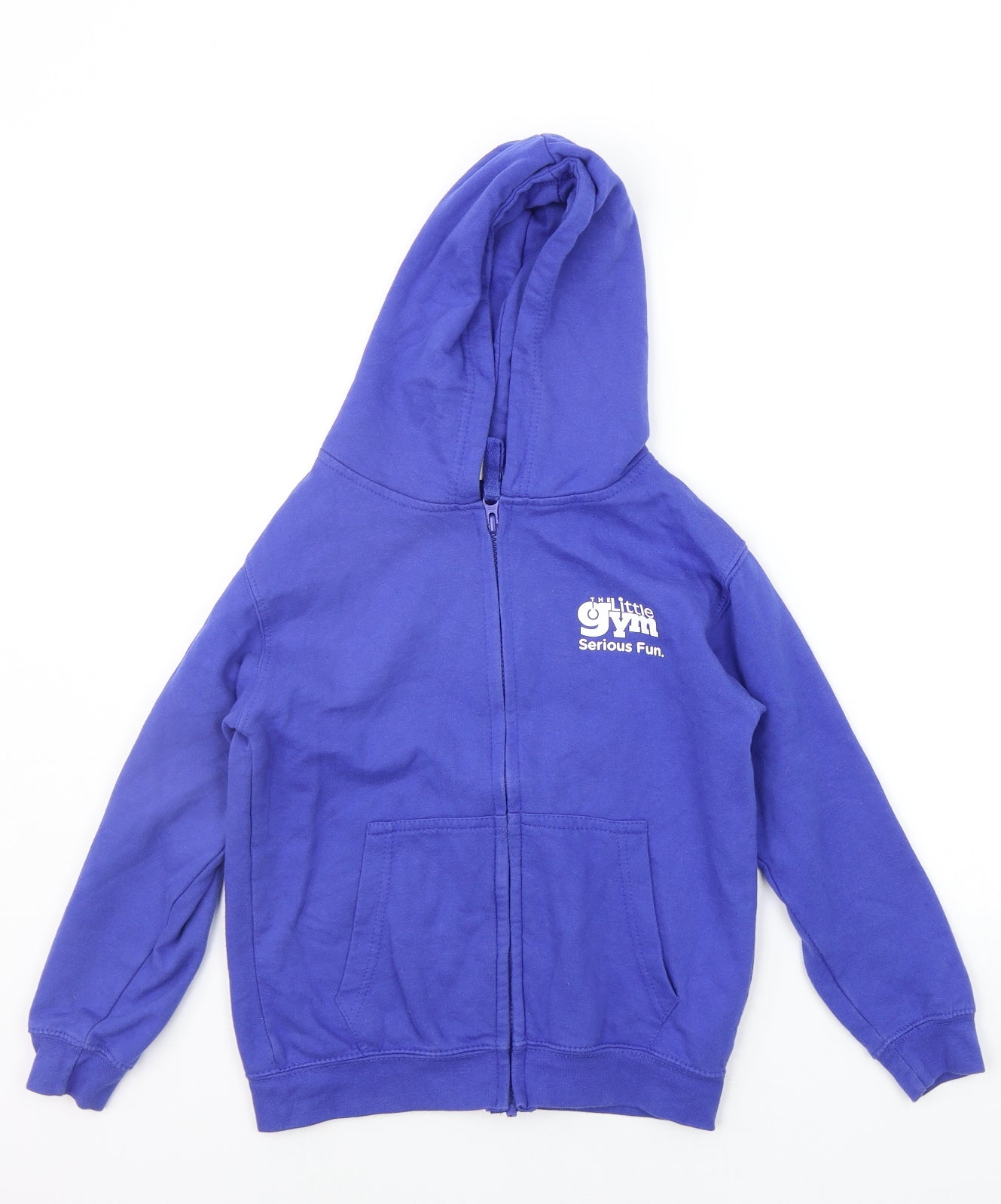Awdis Boys Blue   Full Zip Hoodie Size 7-8 Years