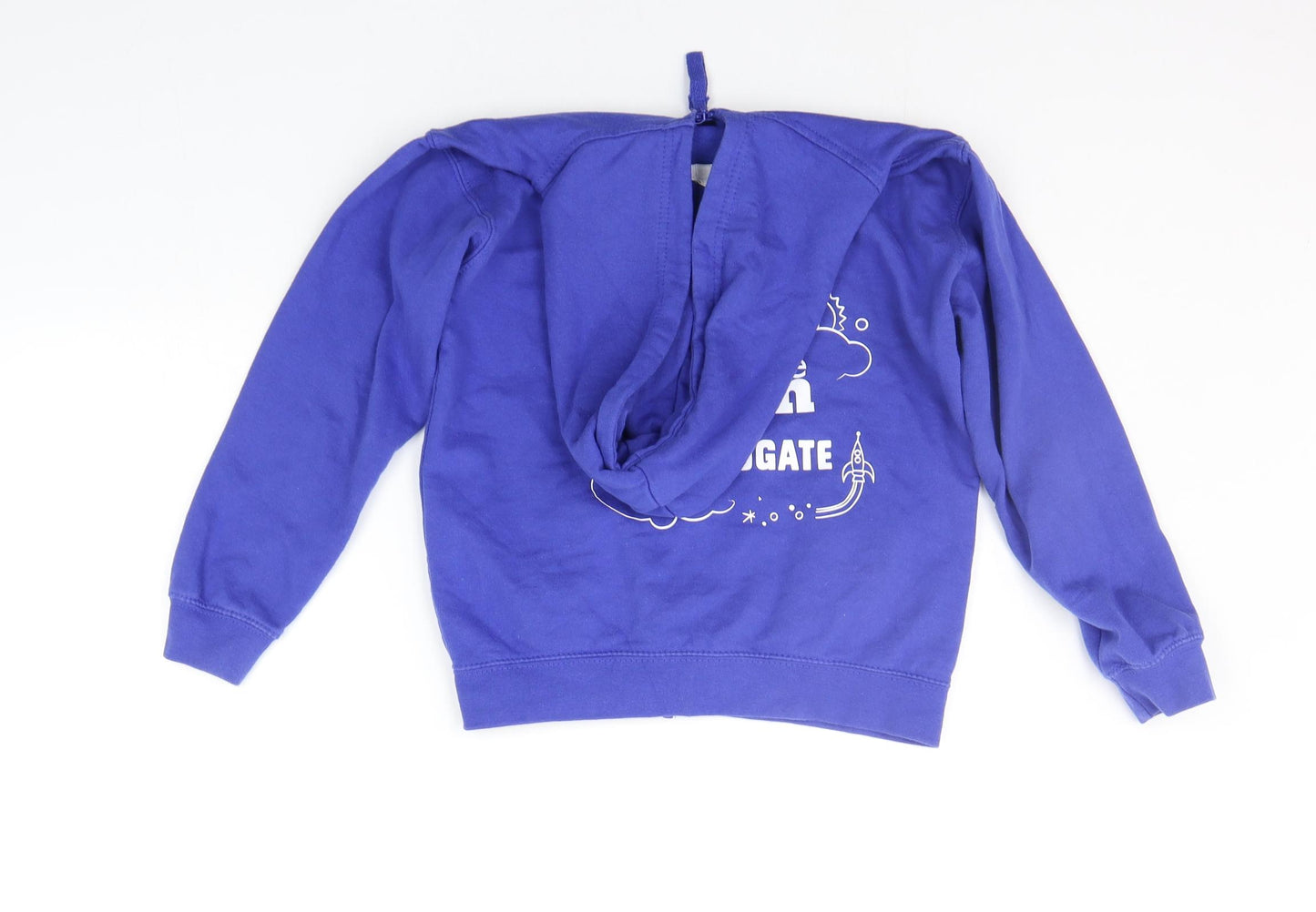Awdis Boys Blue   Full Zip Hoodie Size 7-8 Years