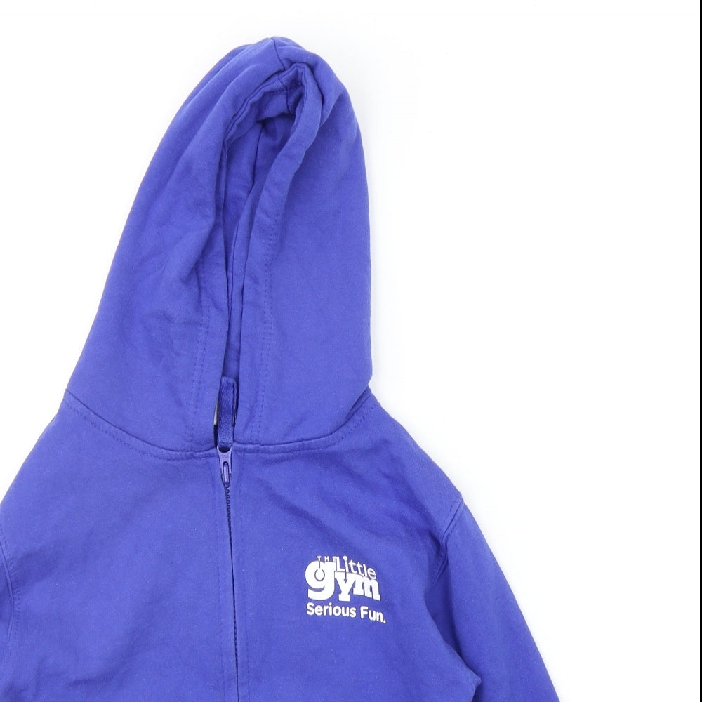 Awdis Boys Blue   Full Zip Hoodie Size 7-8 Years