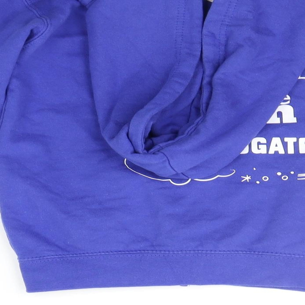 Awdis Boys Blue   Full Zip Hoodie Size 7-8 Years