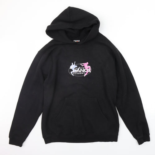 Fruit of the Loom Girls Black   Pullover Hoodie Size 14-15 Years