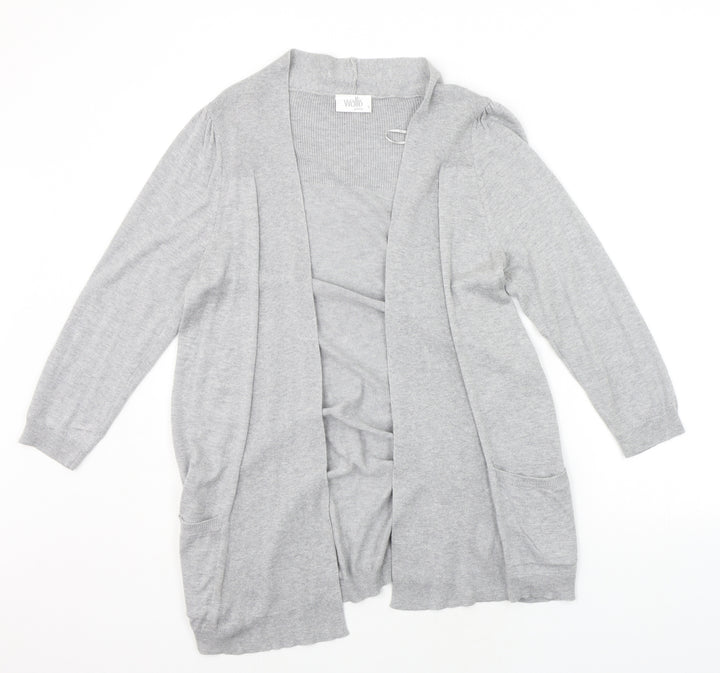 Wallis Womens Grey   Cardigan Jumper Size S