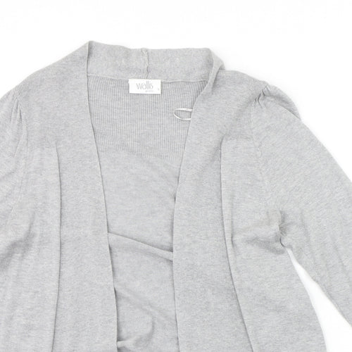 Wallis Womens Grey   Cardigan Jumper Size S