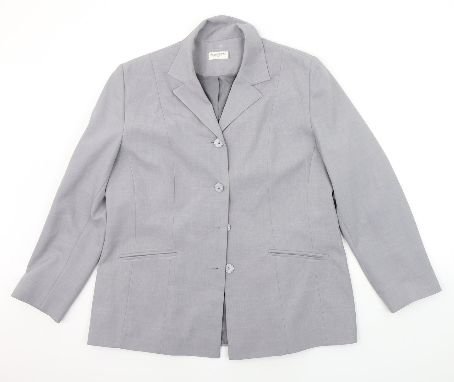 BONMARCHE Womens Grey   Jacket Suit Jacket Size 16