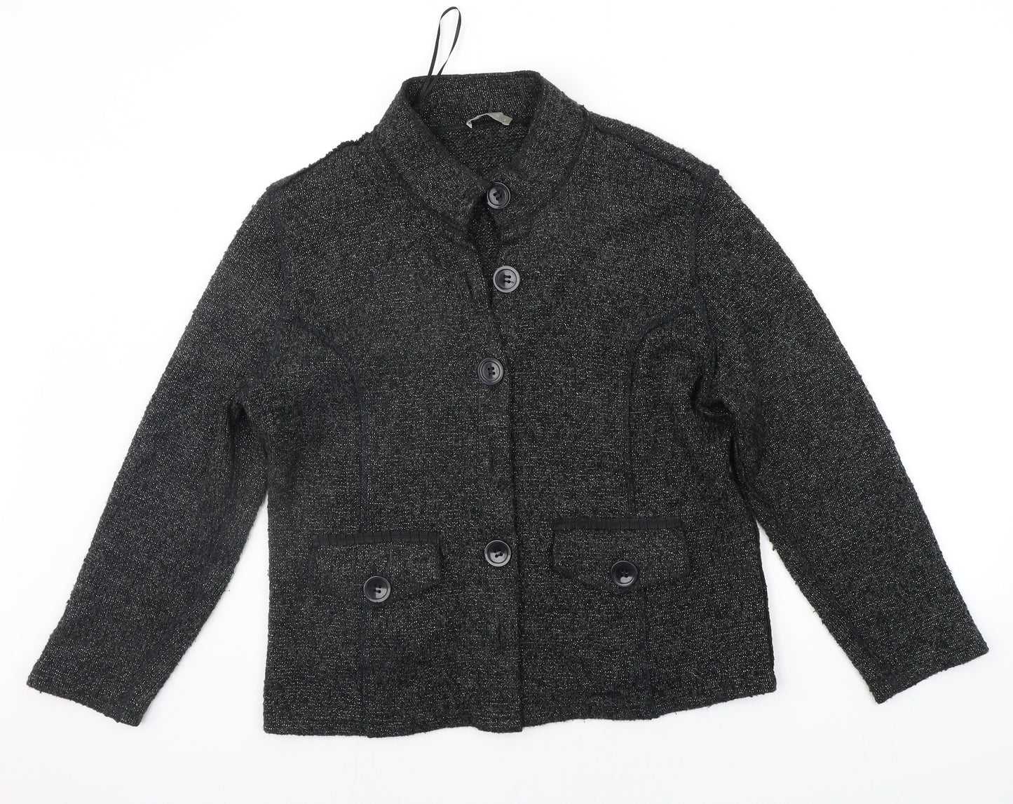 Per Una Womens Black   Cardigan Jumper Size L