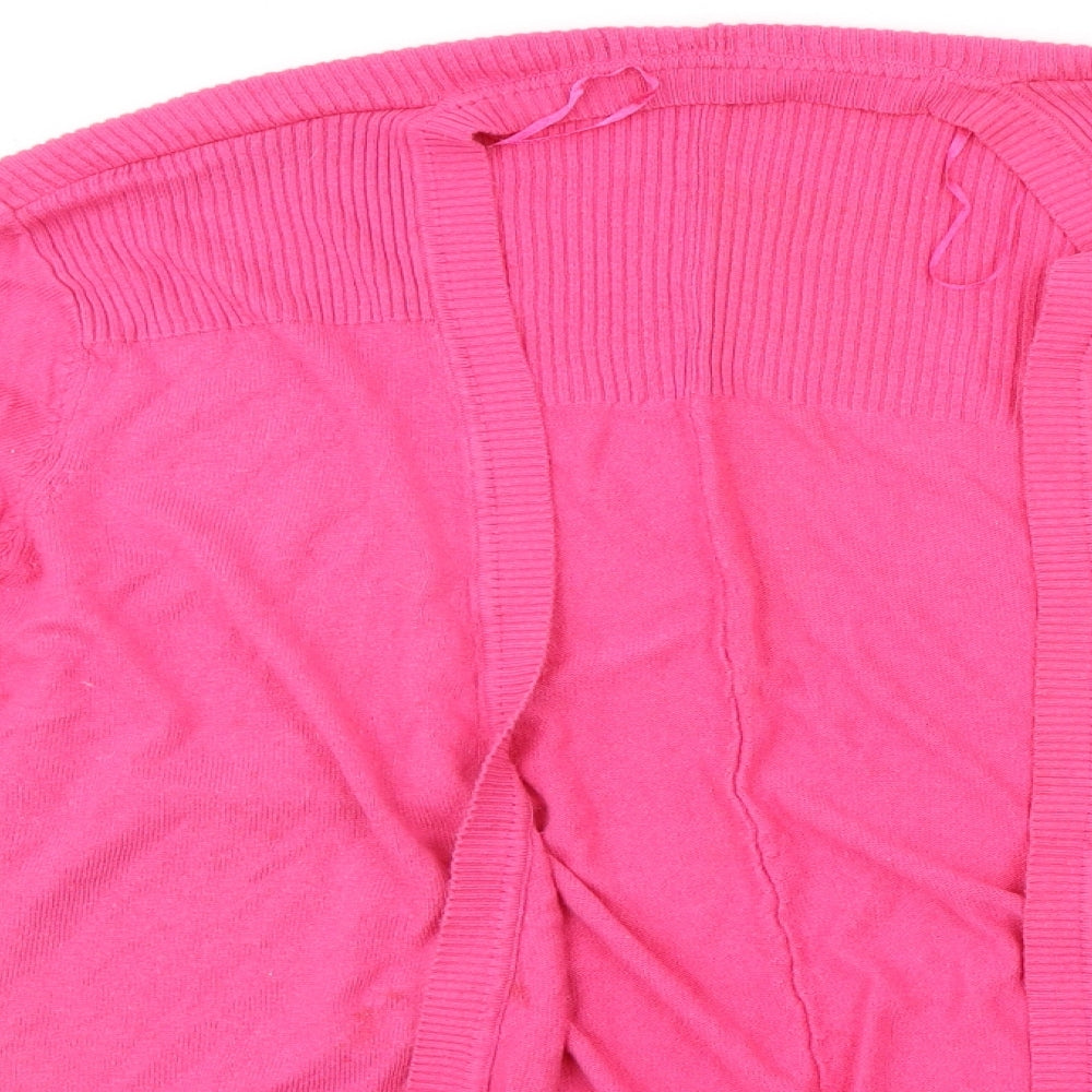 Marks and Spencer Womens Pink   Cardigan Jumper Size 18