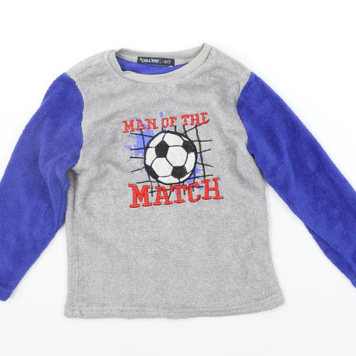 CHILL OUT Girls Grey Solid  Top Pyjama Top Size 6-7 Years