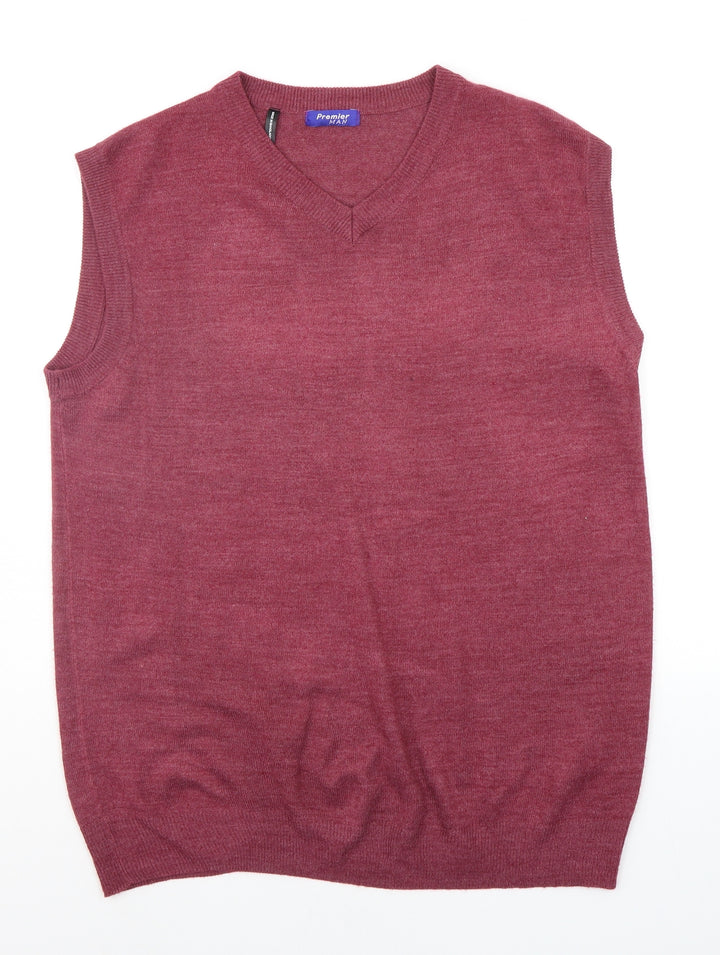 PREMIER MAN Womens Purple   Pullover Jumper Size M