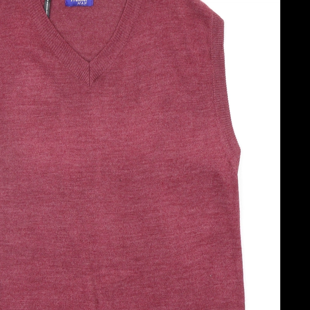 PREMIER MAN Womens Purple   Pullover Jumper Size M