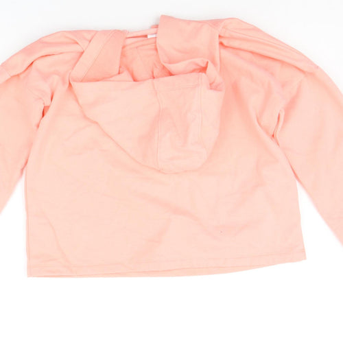 F&F Boys Orange   Henley Hoodie Size 12-13 Years