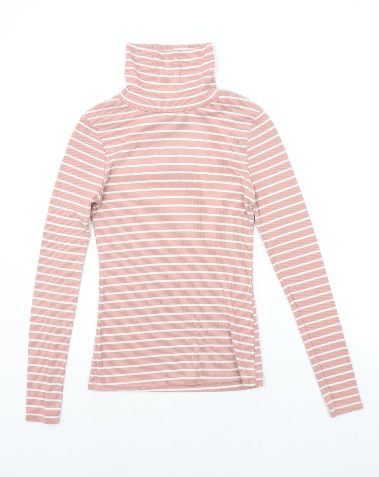 New Look Womens Pink Striped  Pullover Jumper Size 10