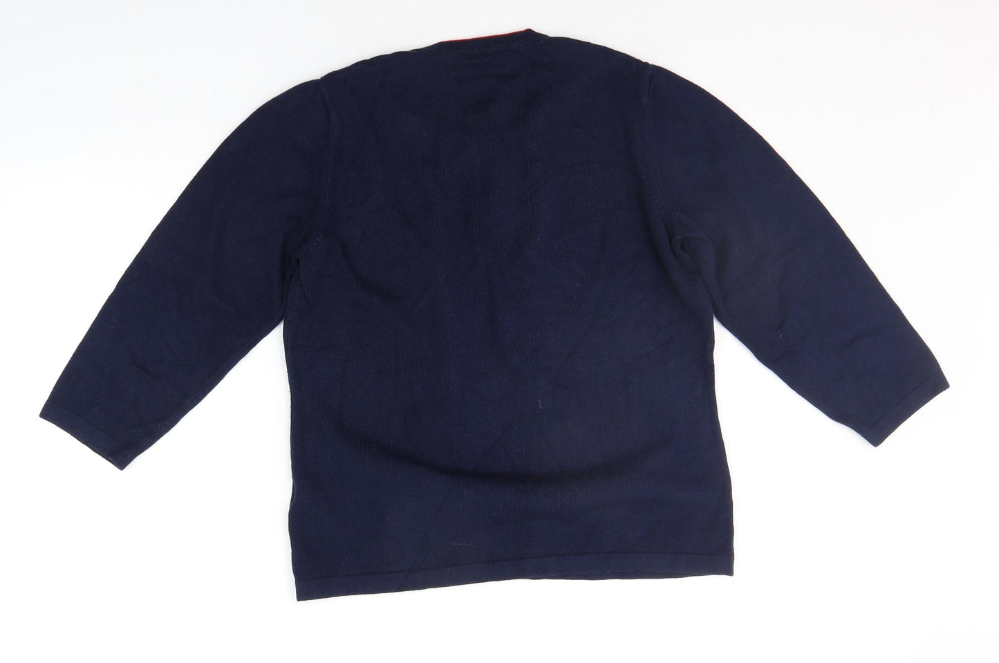 Rabe Womens Blue Striped  Pullover Jumper Size 10