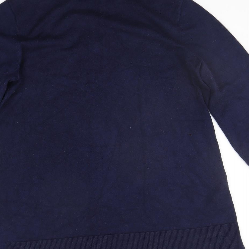 89th & Madison Womens Blue   Pullover Jumper Size L