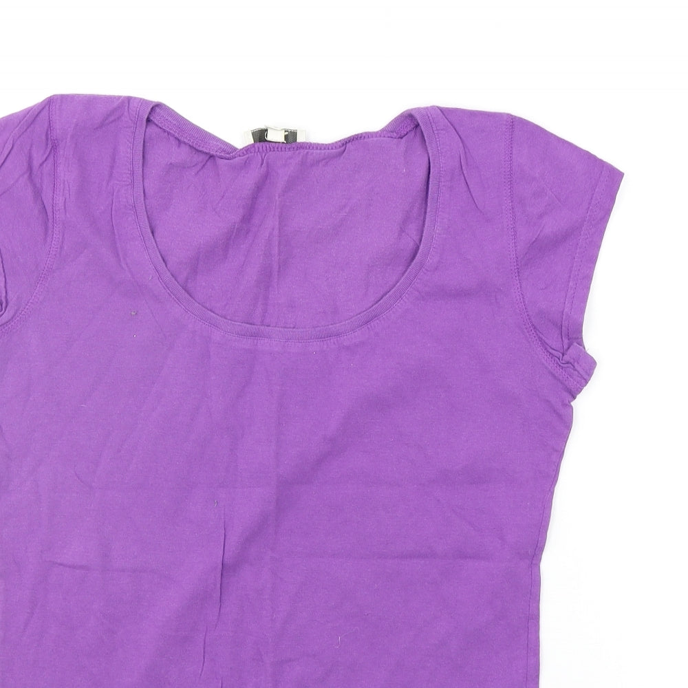 MK Womens Purple   Basic T-Shirt Size 12