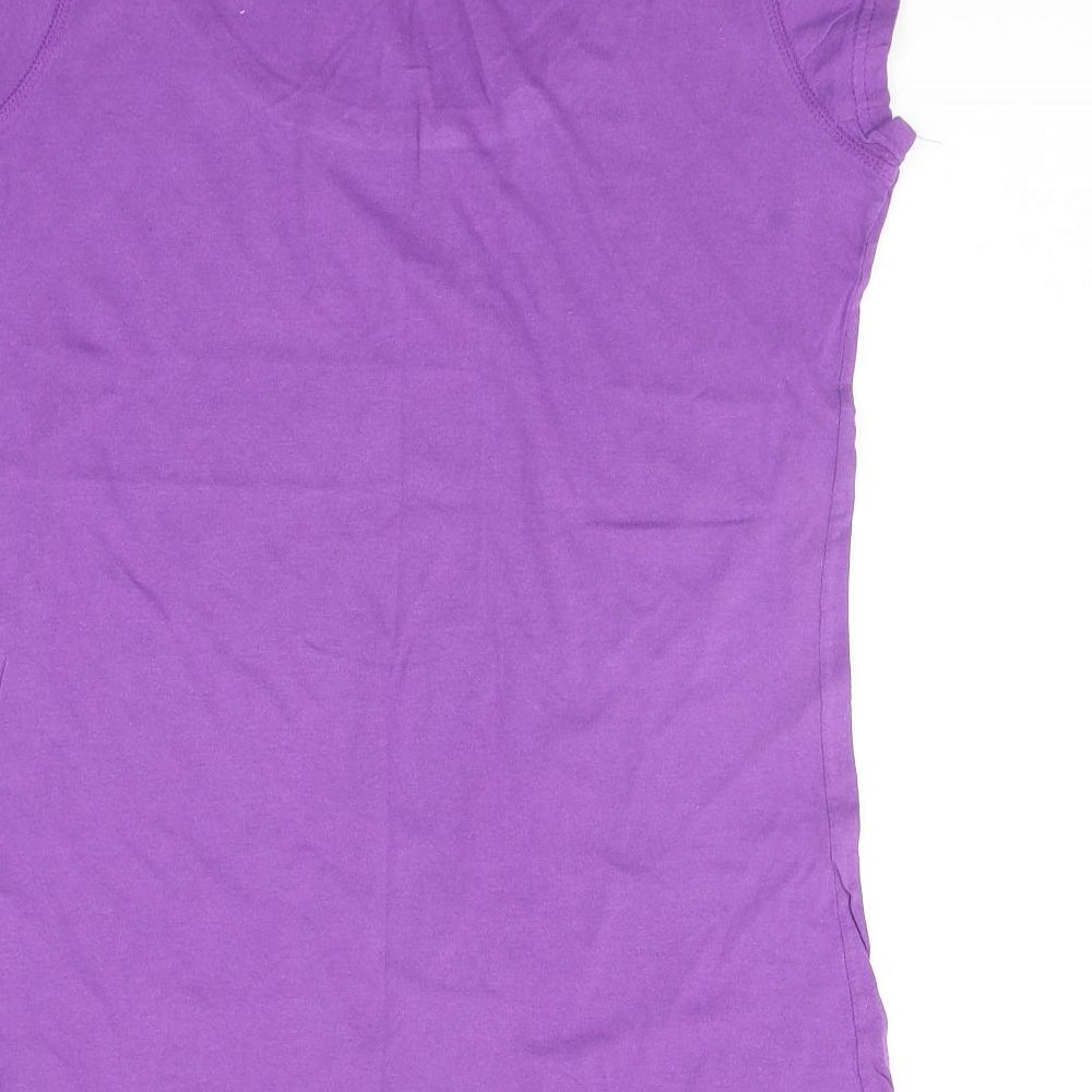 MK Womens Purple   Basic T-Shirt Size 12
