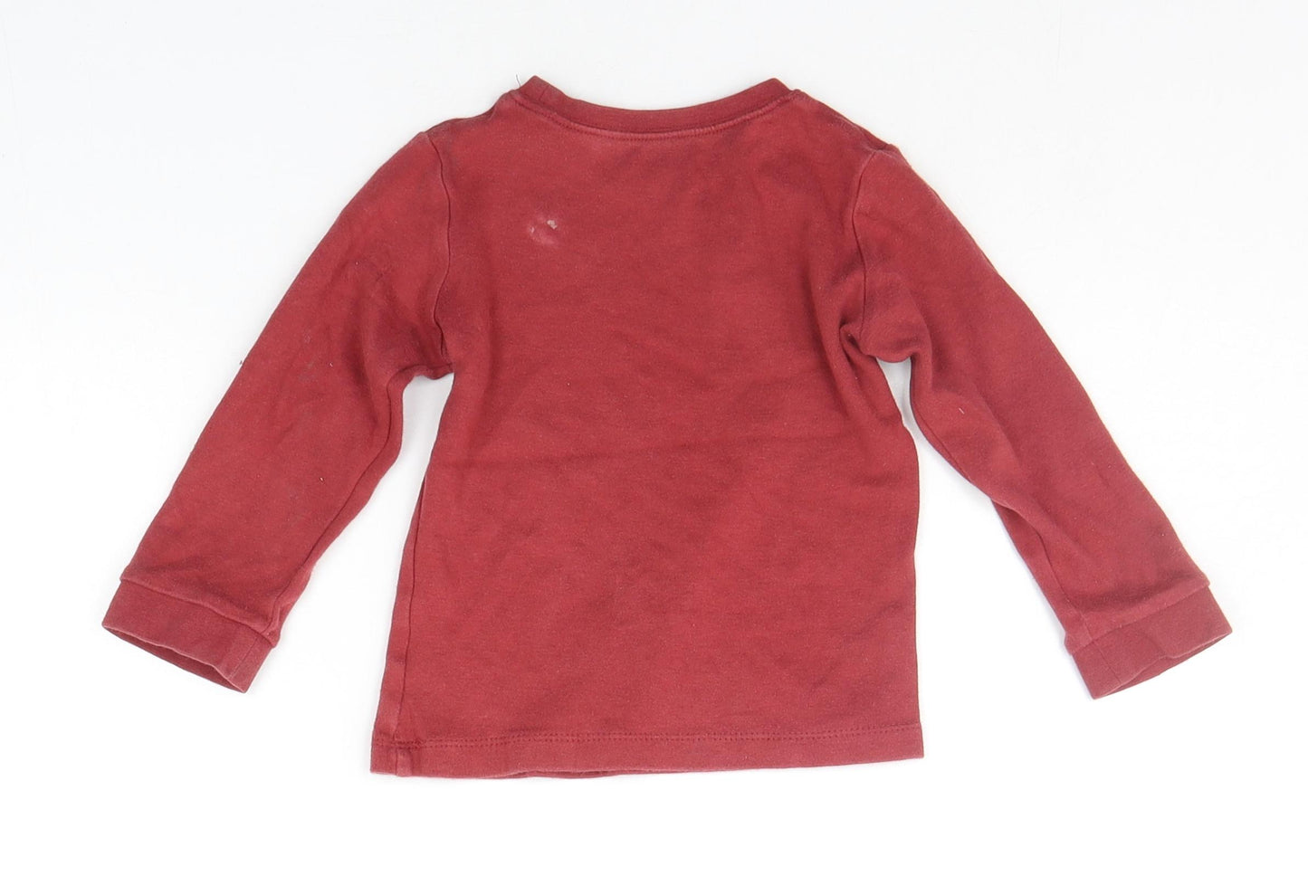 George Baby Orange   Basic T-Shirt Size 18-24 Months  - DINOSAUR