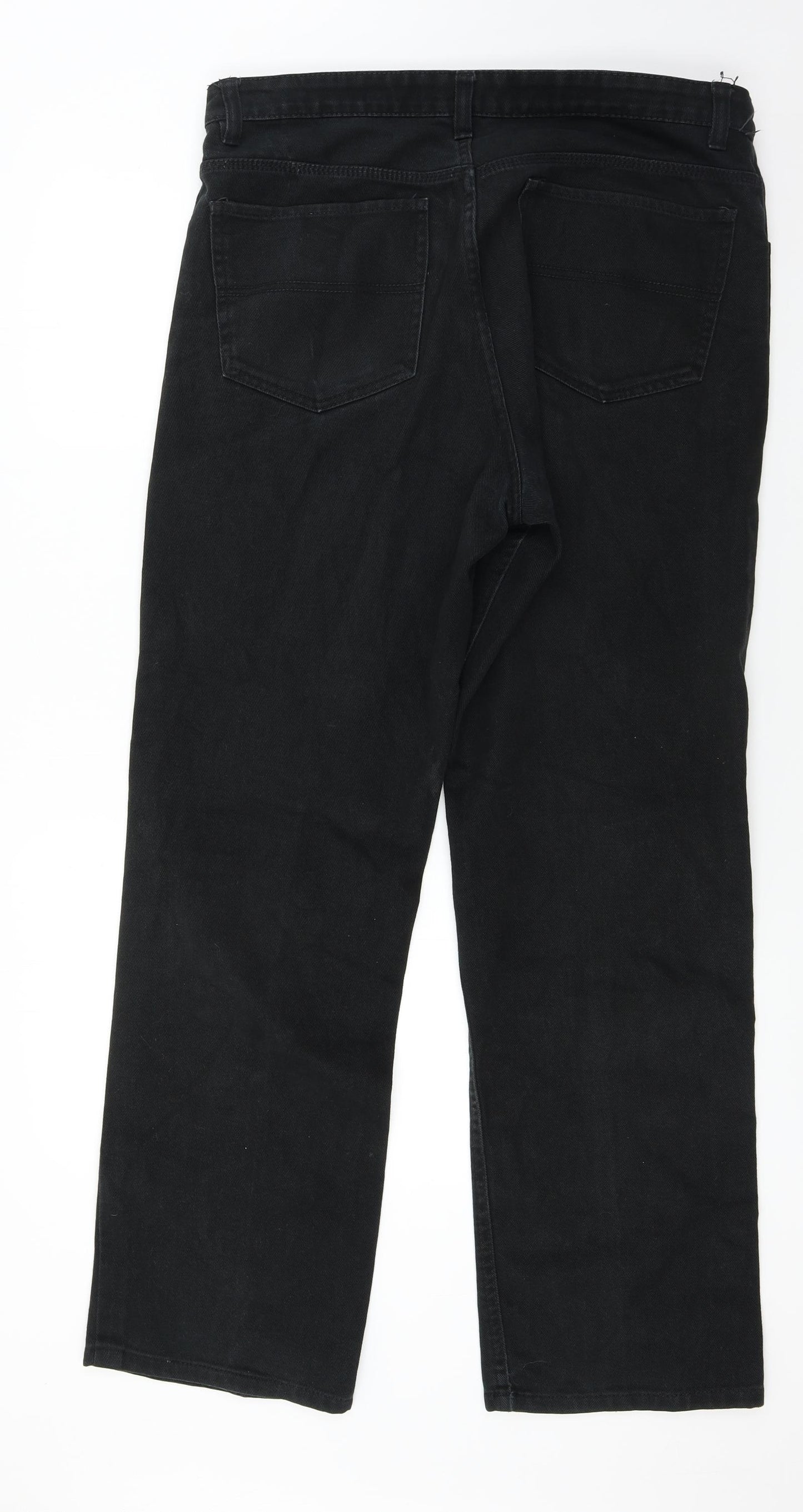 F&F  Mens Black   Straight Jeans Size 36 in L32 in