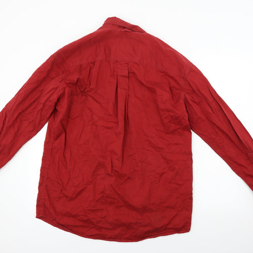 Timberland  Mens Red    Button-Up Size M