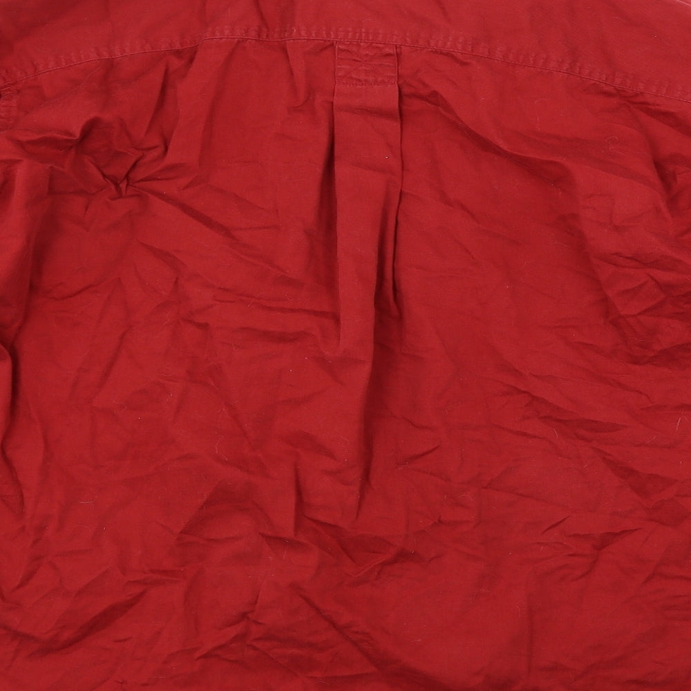 Timberland  Mens Red    Button-Up Size M