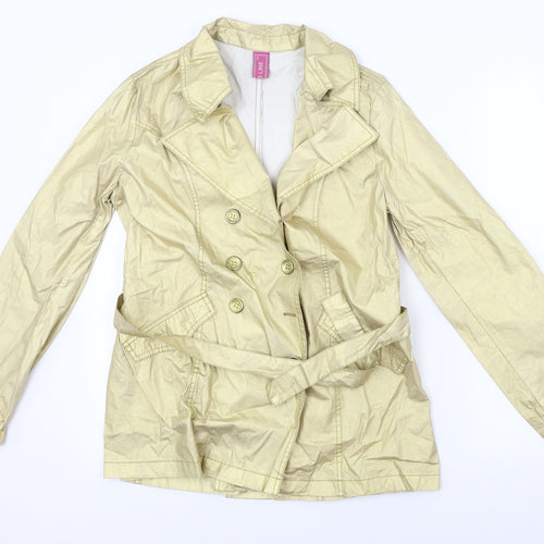 world line Womens Gold   Jacket Coat Size 12
