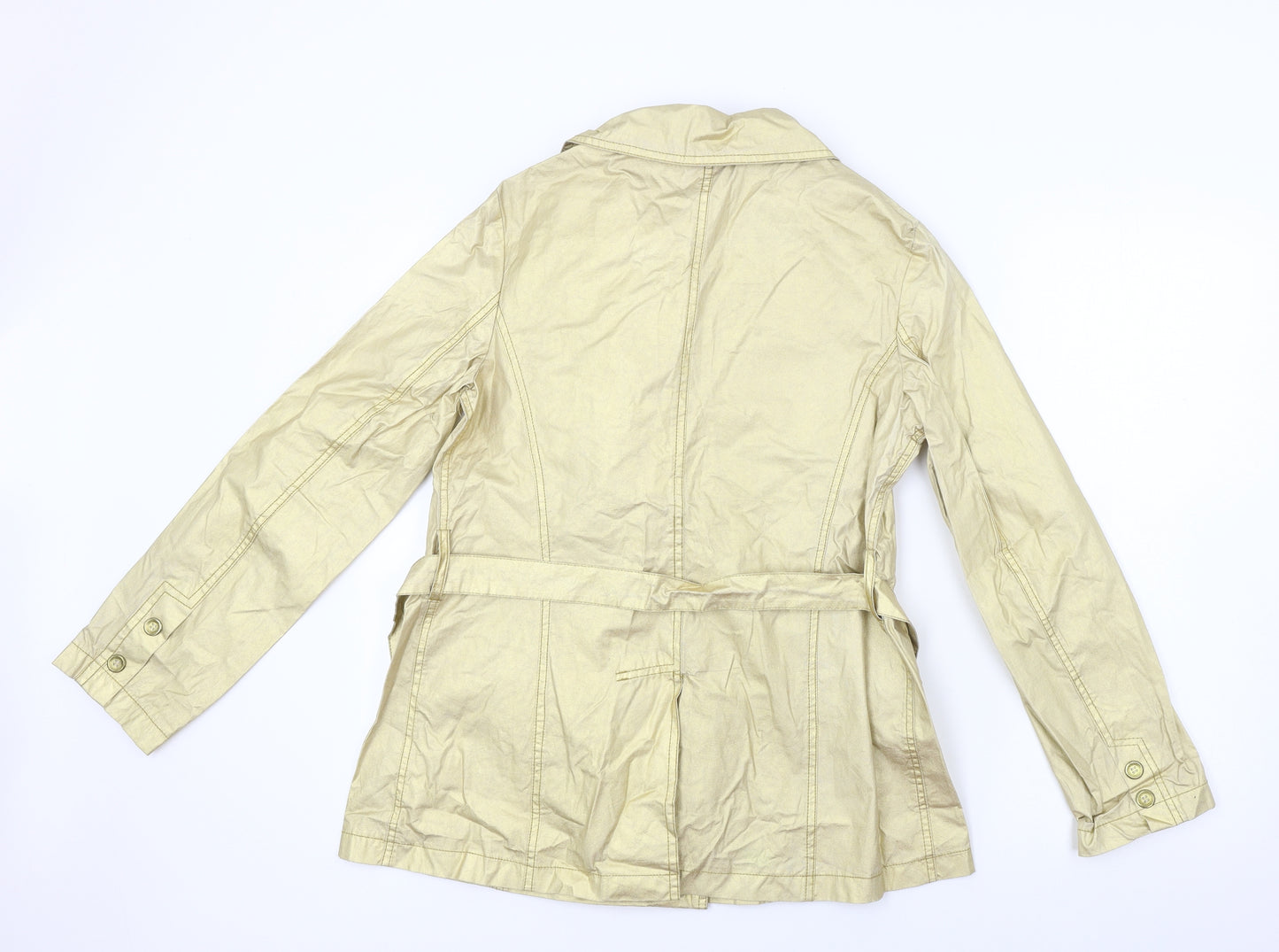 world line Womens Gold   Jacket Coat Size 12