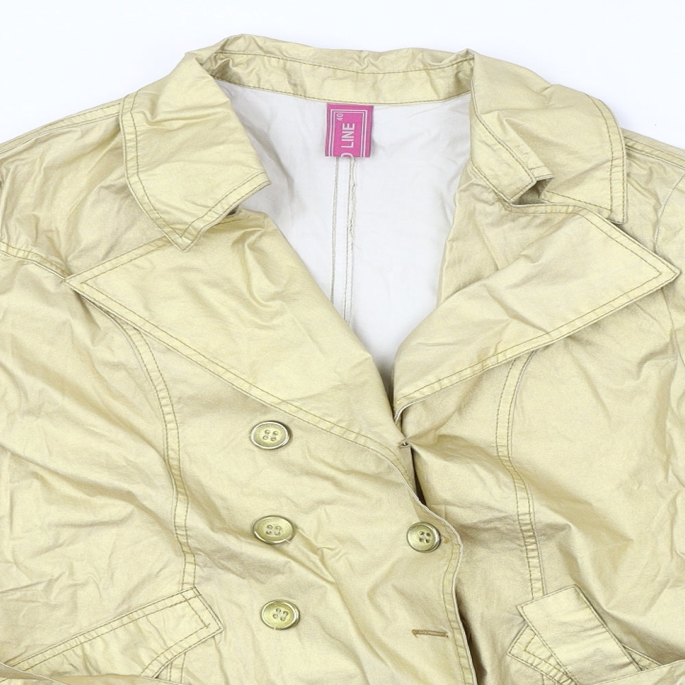 world line Womens Gold   Jacket Coat Size 12