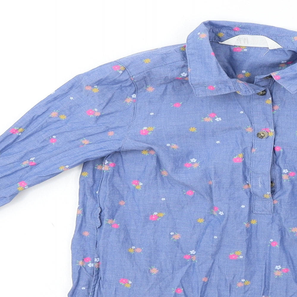 H&M Girls Blue   A-Line  Size 6-7 Years