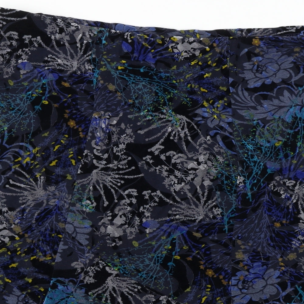 Bonmarché  Womens Blue Floral  A-Line Skirt Size 22