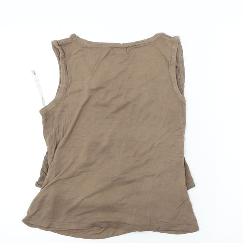only  Womens Brown   Basic Tank Size L