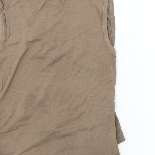 only  Womens Brown   Basic Tank Size L