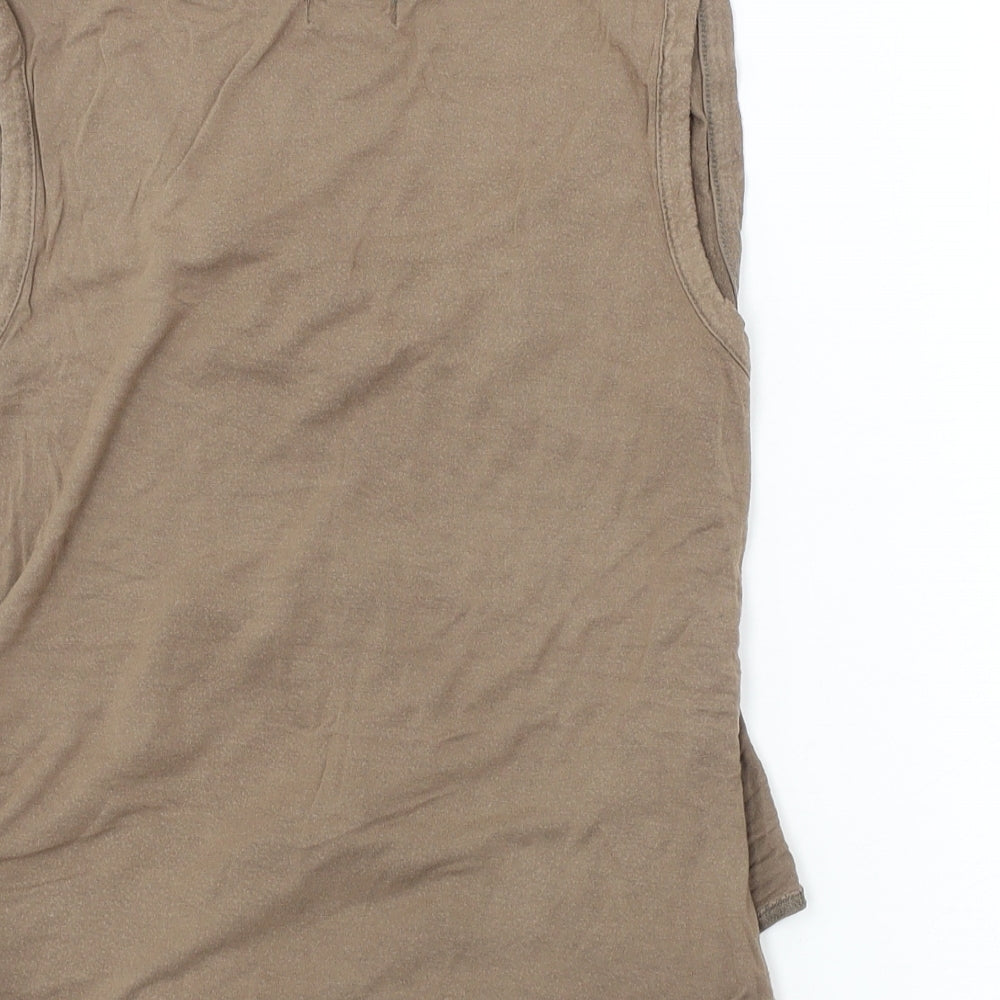 only  Womens Brown   Basic Tank Size L