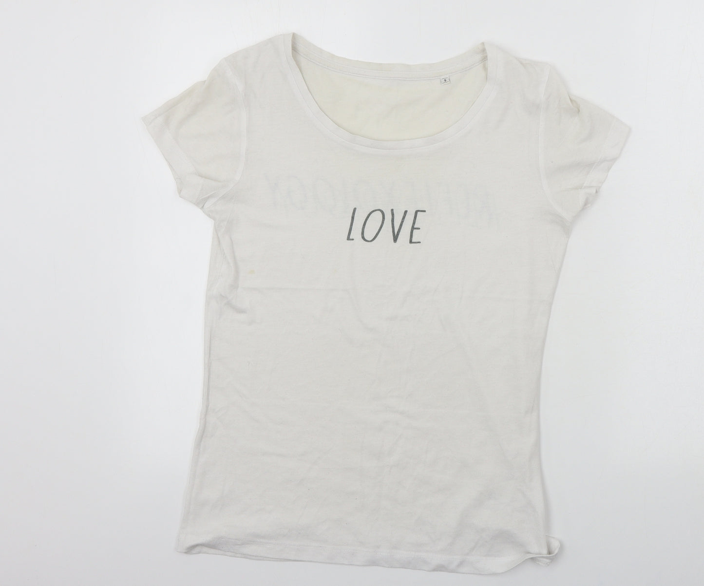 BC Collection  Womens White   Basic T-Shirt Size S